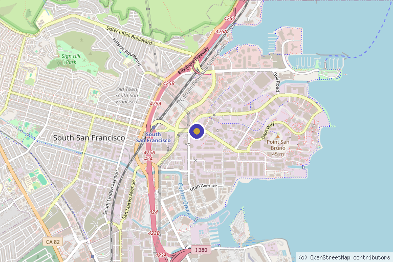 Map showing the location of Link Cell Therapies in Berkeley, CA
