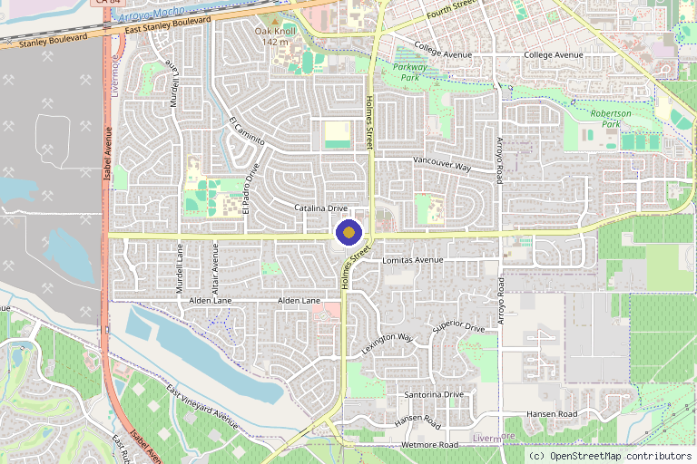 Map showing the location of Tri Valley Health & Aesthetics in Livermore, CA