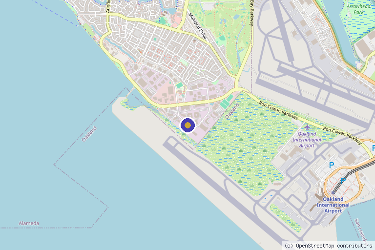 Map showing the location of LeukoLab – Alameda in Oakland, CA