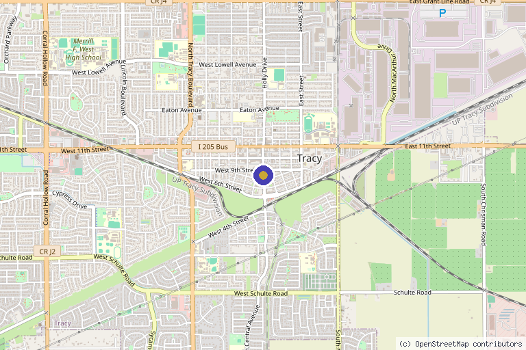 Map showing the location of A Perfect Finnish Medical Spa in Tracy, CA