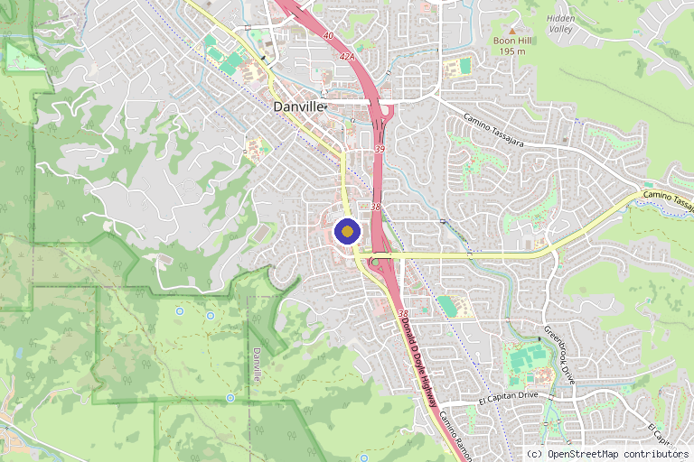 Map showing the location of LA ViE MD Danville in Danville, CA