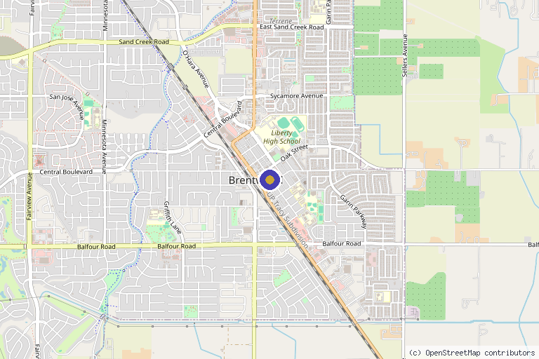 Map showing the location of Movel Medical Aesthetics in Brentwood, CA