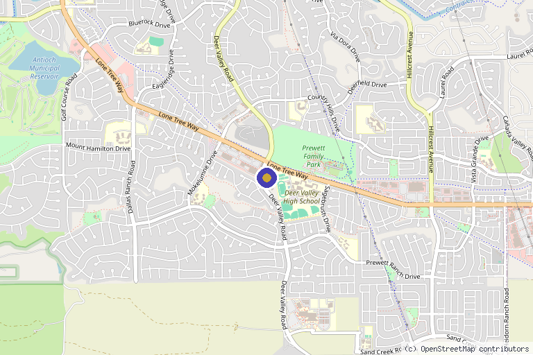Map showing the location of IKontura Aesthetics & Wellness, LLC in Antioch, CA