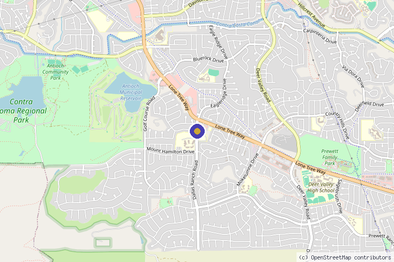 Map showing the location of Bimal J. Patel, MD in Antioch, CA
