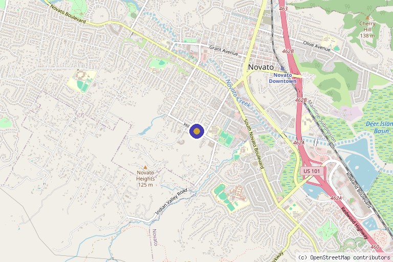 Map showing the location of Prestige Regenerative Medicine in Vallejo, CA