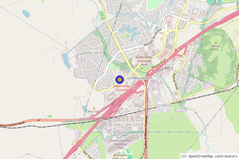 Map showing the location of Serene Skin And Wellness Medspa in Fairfield, CA