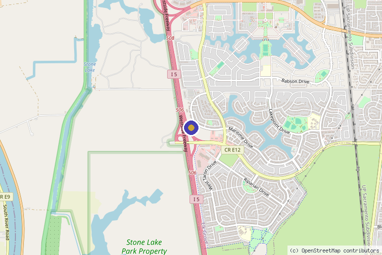 Map showing the location of K3 Health & Wellness in Elk Grove, CA