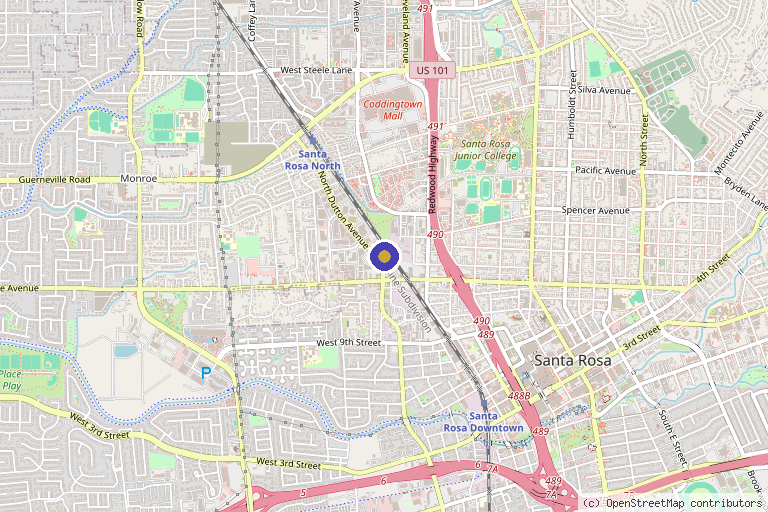 Map showing the location of Premier Integrative Medicine in Santa Rosa, CA
