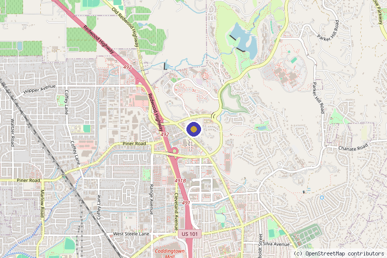 Map showing the location of Chernoff Cosmetic Surgery in Santa Rosa, CA