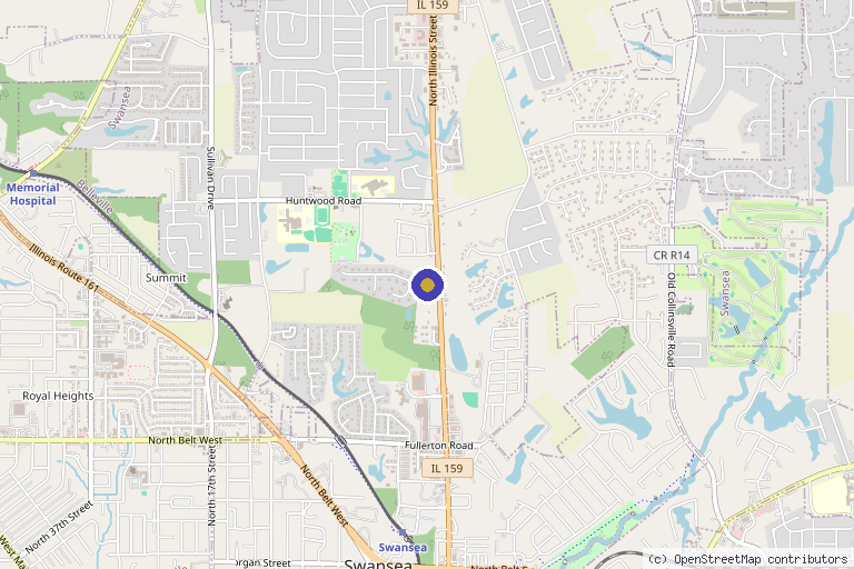 Map showing the location of Chattanooga Regenerative Medicine in Springfield, MO