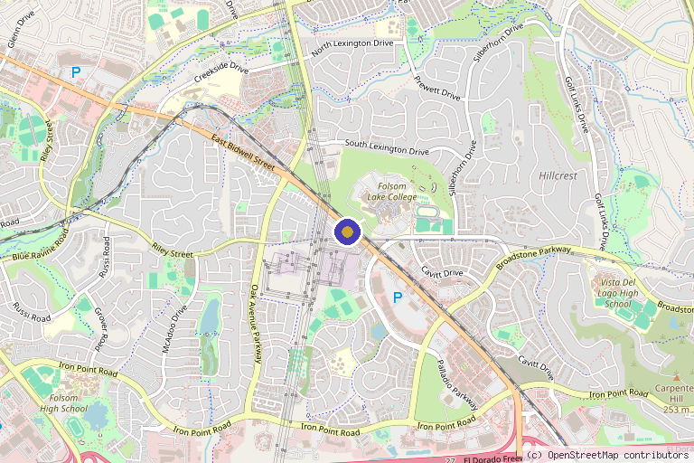 Map showing the location of Resonance Physical Therapy & Wellness in Folsom, CA