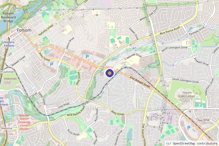Map showing the location of NorCal Hair Institute in Folsom, CA