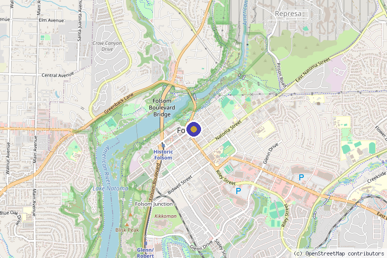 Map showing the location of Seven Medical Aesthetics in Folsom, CA