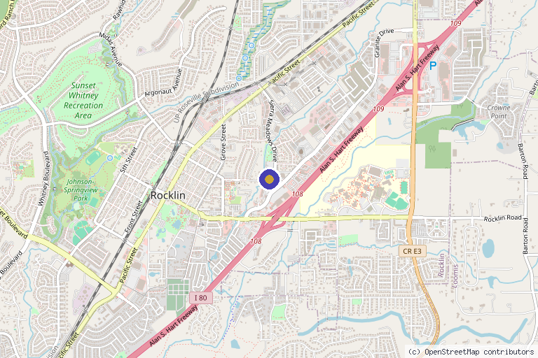 Map showing the location of Haven Medspa in Rocklin, CA