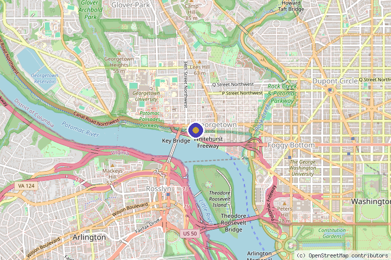 Map showing the location of Resculpt Aesthetics in Washington, DC