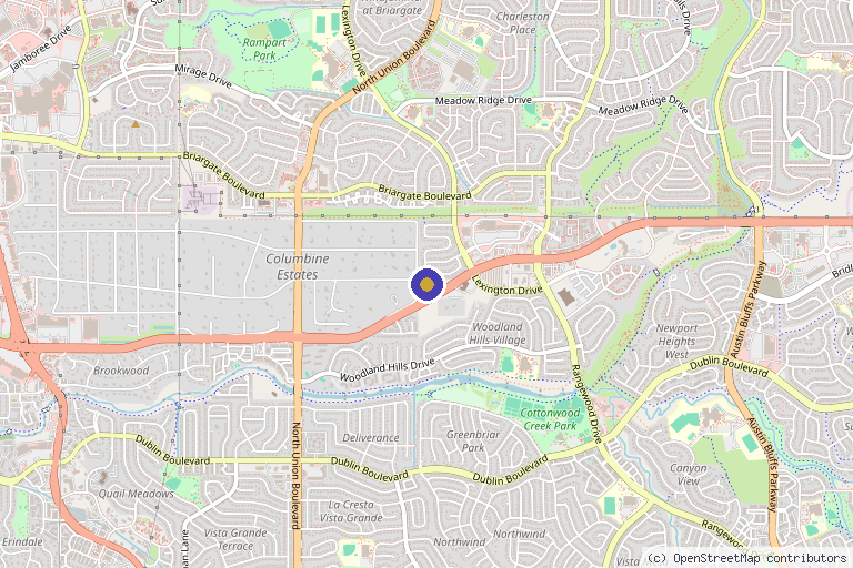 Map showing the location of Vital Glow Spa in Colorado Springs, CO