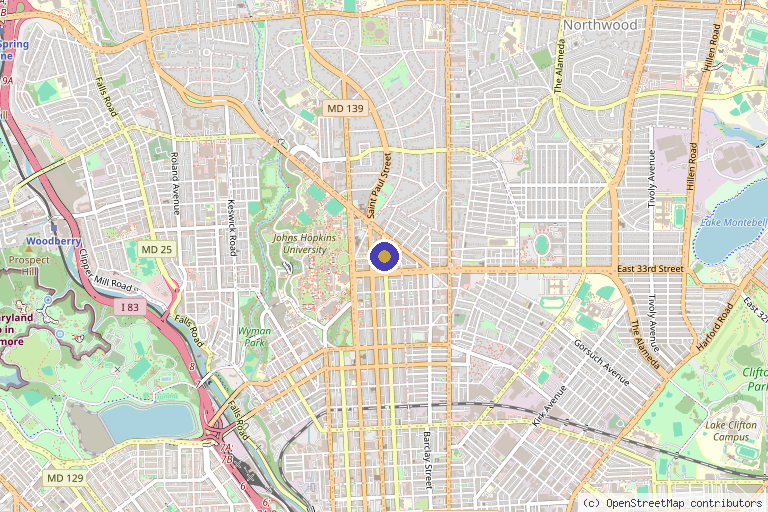 Map showing the location of Nasser Nasseri MD in College Park, MD