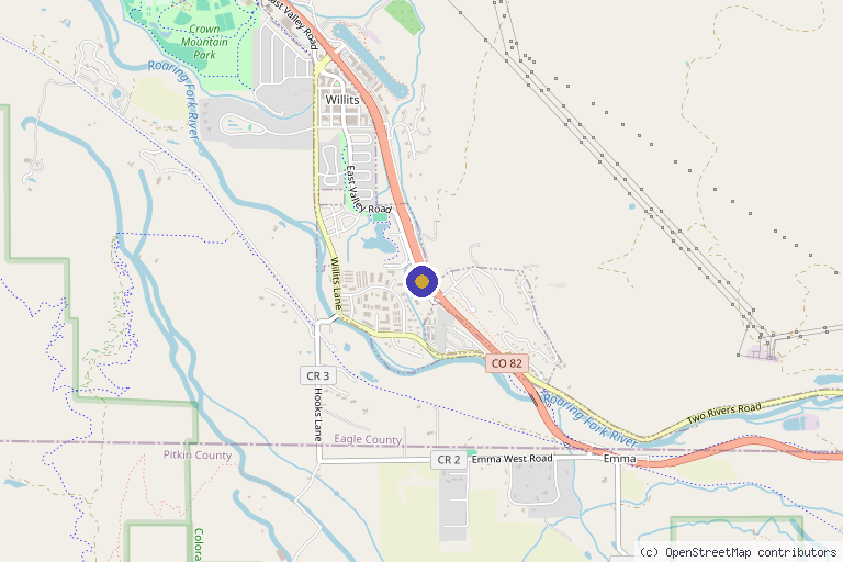 Map showing the location of Cendant Stem Cell Center, Aspen in Fort Collins, CO