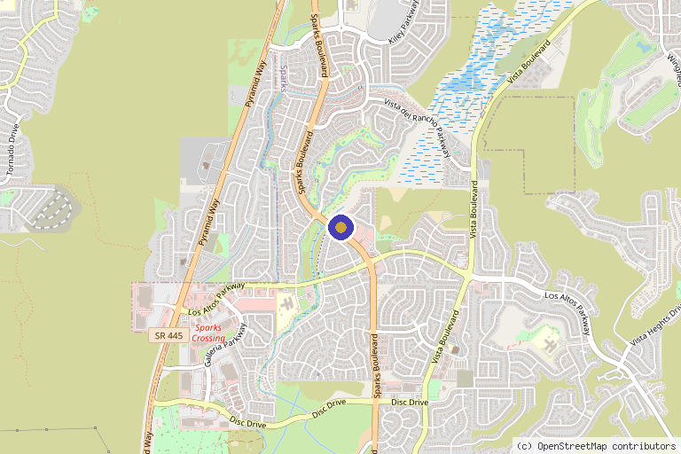 Map showing the location of Skin Lab Med Spa in Sparks, NV