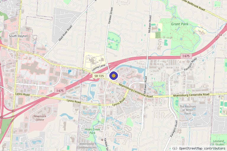 Map showing the location of New Life Wellness and Ketamine Clinic in Dayton, OH
