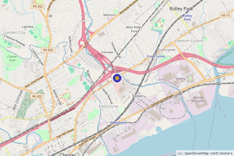 Map showing the location of Philadelphia PRP and Stem Cell Institute in Philadelphia, PA