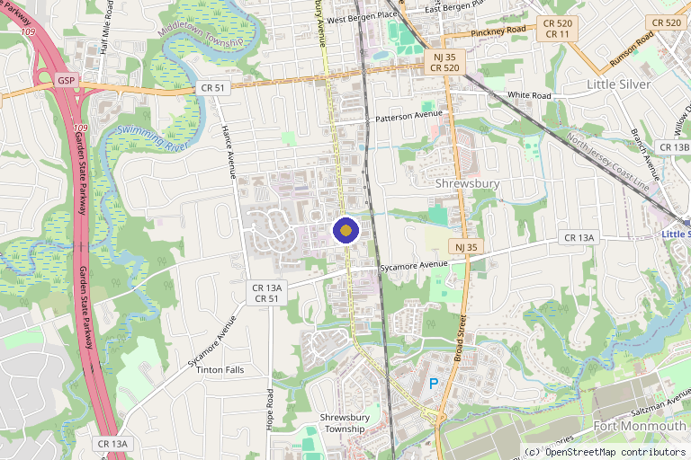 Map showing the location of Center for Regenerative Therapy and Pain Management in Jersey City, NJ