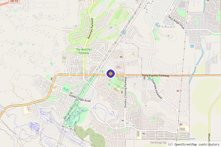 Map showing the location of Advanced Sports & Orthopedics in Eagle Mountain, UT