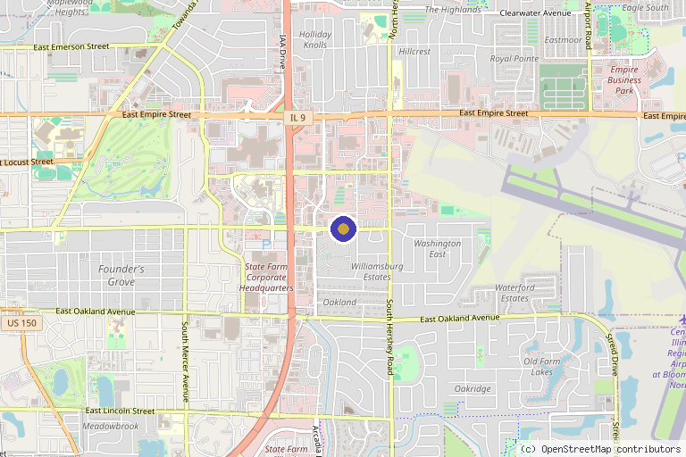 Map showing the location of SoftWave Therapy in Bloomington, MN