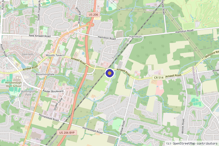 Map showing the location of Niche Medical Solutions in Hillsborough Township, NJ
