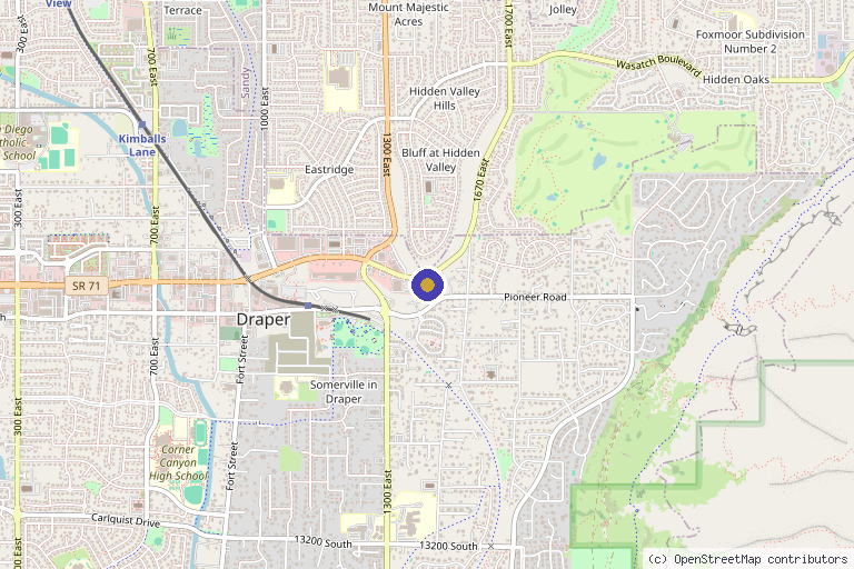 Map showing the location of Beach Bunny Aesthetics in Draper, UT