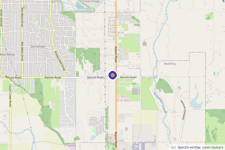 Map showing the location of Complete Health & Wellness Center in Redding, CA