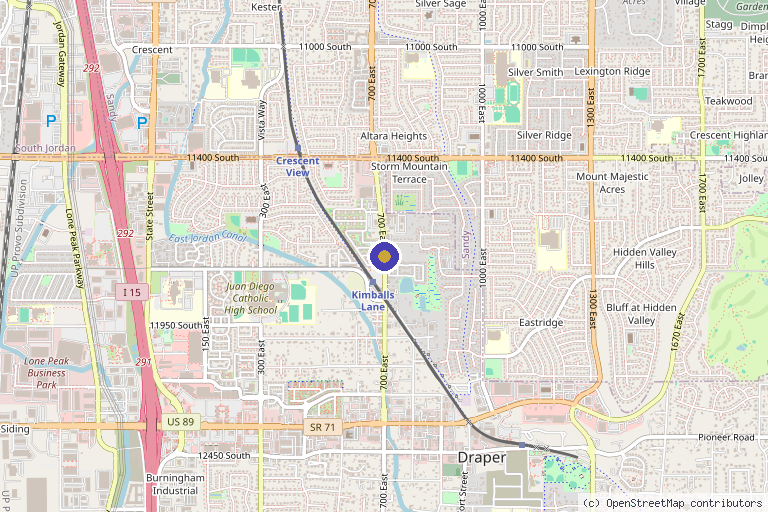 Map showing the location of Precision Pointe Regenerative Health in Provo, UT
