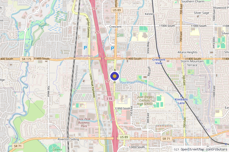 Map showing the location of Stemfix in West Jordan, UT
