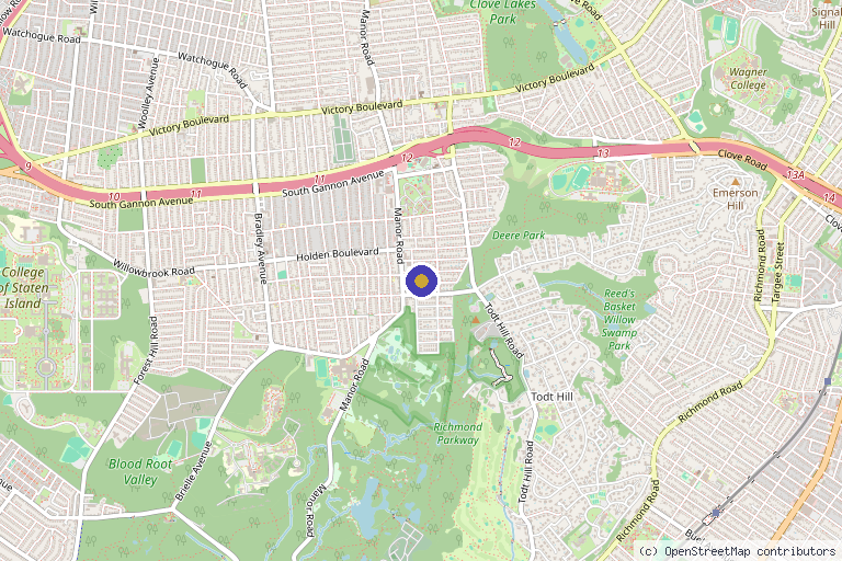 Map showing the location of MediSpa Solutions in Staten Island, NY