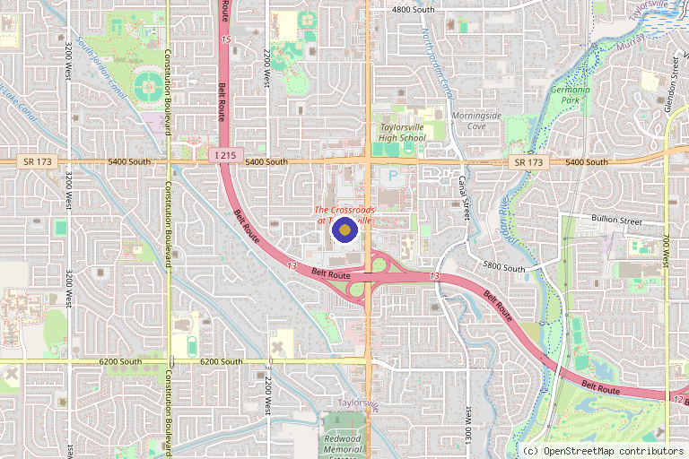 Map showing the location of The Pham Aesthetics in Taylorsville, UT