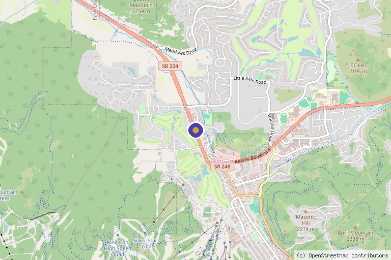 Map showing the location of Park City Performance Medicine in Provo, UT