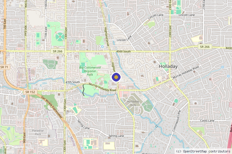 Map showing the location of Regenerative Wellness Center- Wellness Spa and Clinic in Salt Lake City, UT