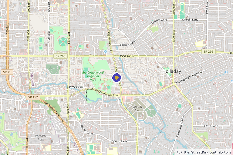 Map showing the location of Enliven Medical in Millcreek, UT