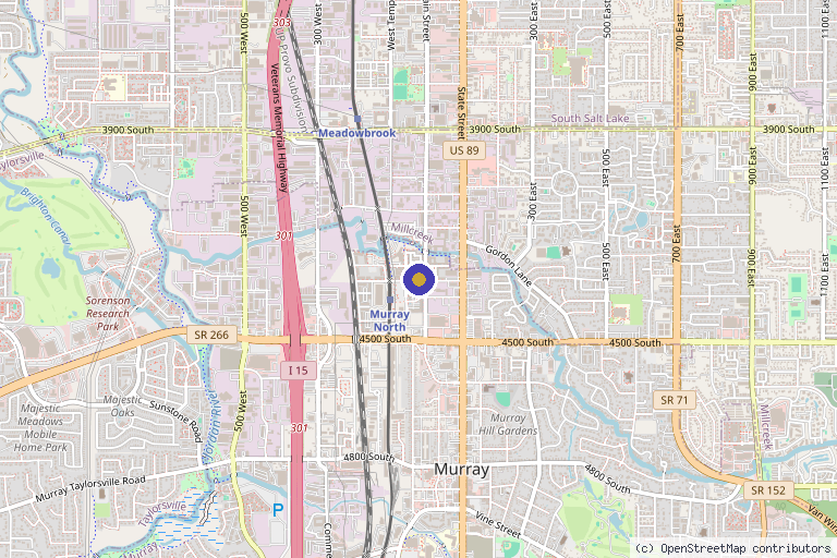 Map showing the location of Imago Medical Spa in Salt Lake City, UT