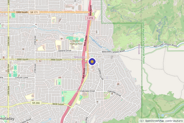 Map showing the location of Altitude Medspa in Salt Lake City, UT