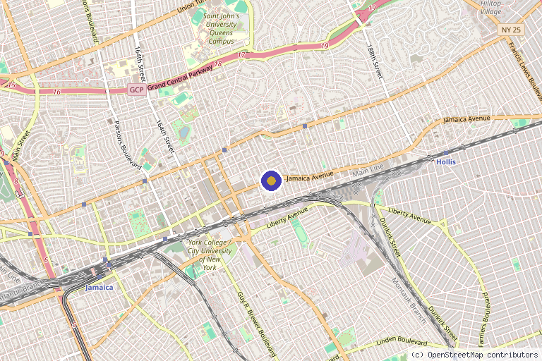 Map showing the location of Regenerate NewYork in New York City, NY