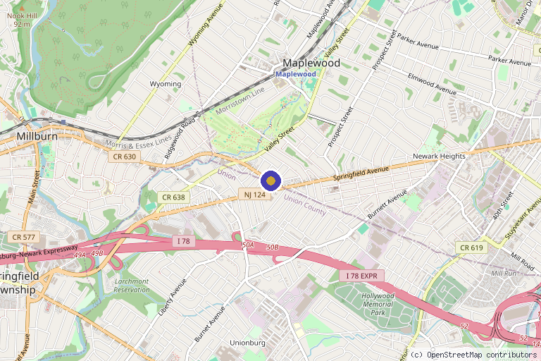 Map showing the location of NJ Regenerative Medicine in Jersey City, NJ