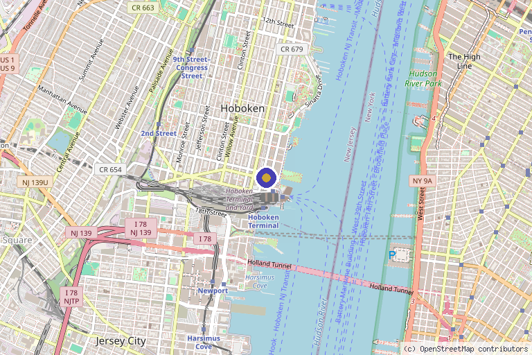 Map showing the location of IV Elements in Hoboken, NJ