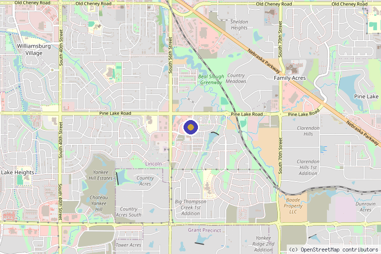 Map showing the location of Wellity Wellness & Personalized Infusions in Lincoln, NE