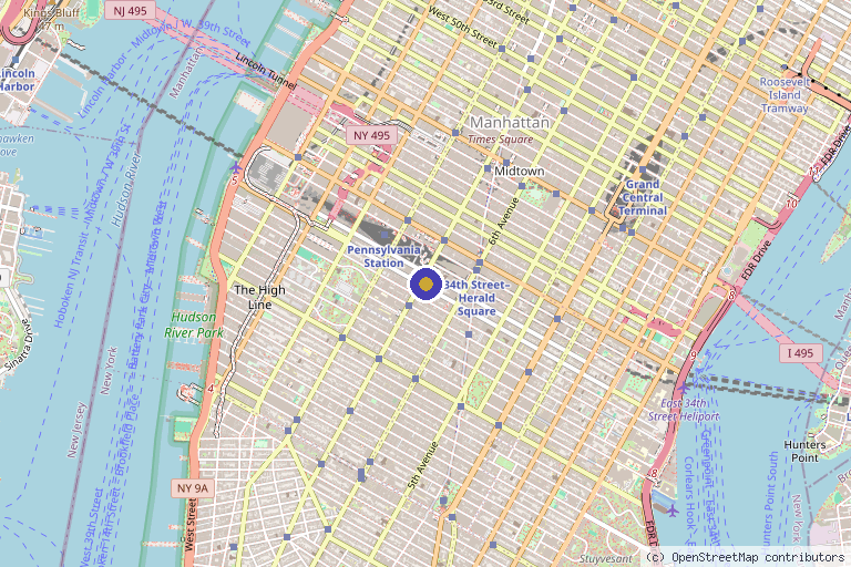 Map showing the location of BeRejuved Medical Spa & Wellness Studio - NYC in New York, NY