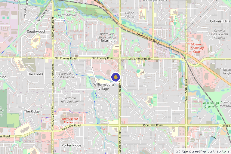 Map showing the location of Regeneration, P.C. in Lincoln, NE