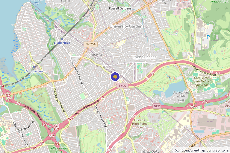 Map showing the location of Regenerative Health NY in Yonkers, NY
