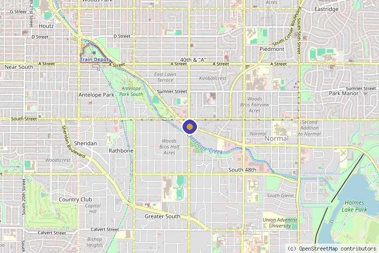 Map showing the location of Raime Misko, APRN, FNP-C in Lincoln, NE