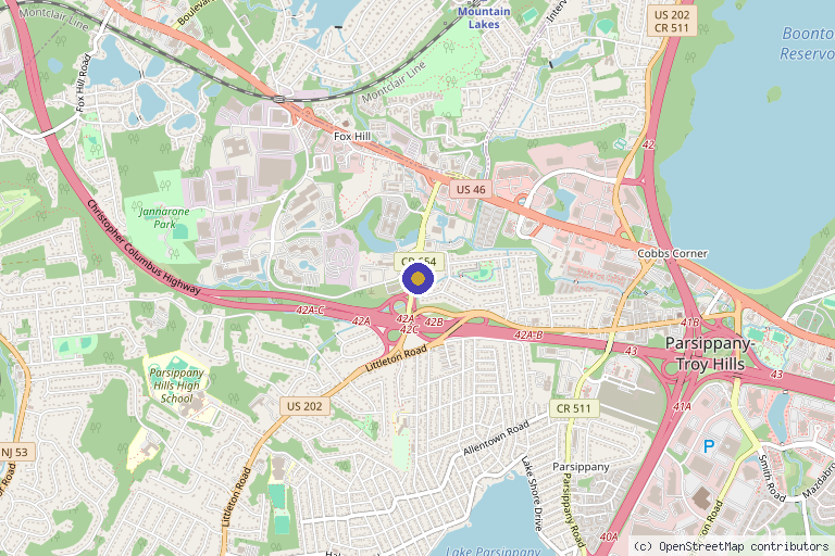 Map showing the location of New Jersey Regenerative Institute – Gerard Malanga, MD in Jersey City, NJ