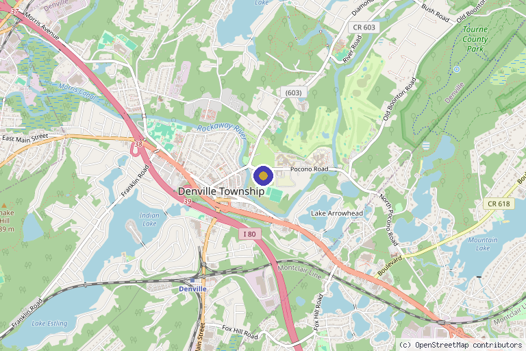 Map showing the location of Ascend Regenerative in Denville, NJ